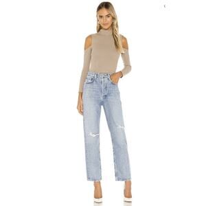 Agolde 90's Mid Rise Loose Fit Jeans in Captured